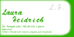 laura heidrich business card